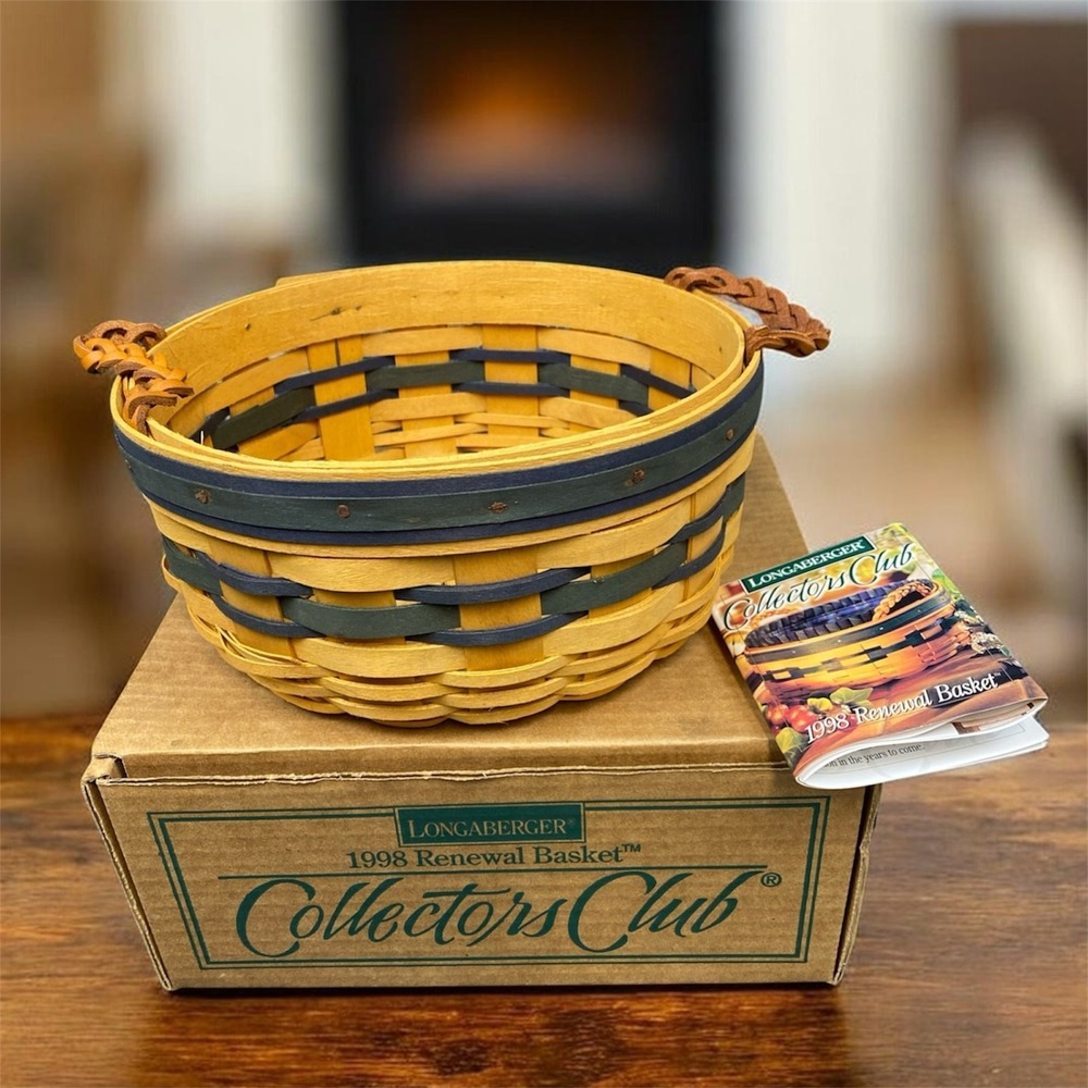 Longaberger 1998 Renewal Basket Collectors Club Edition Box Booklet